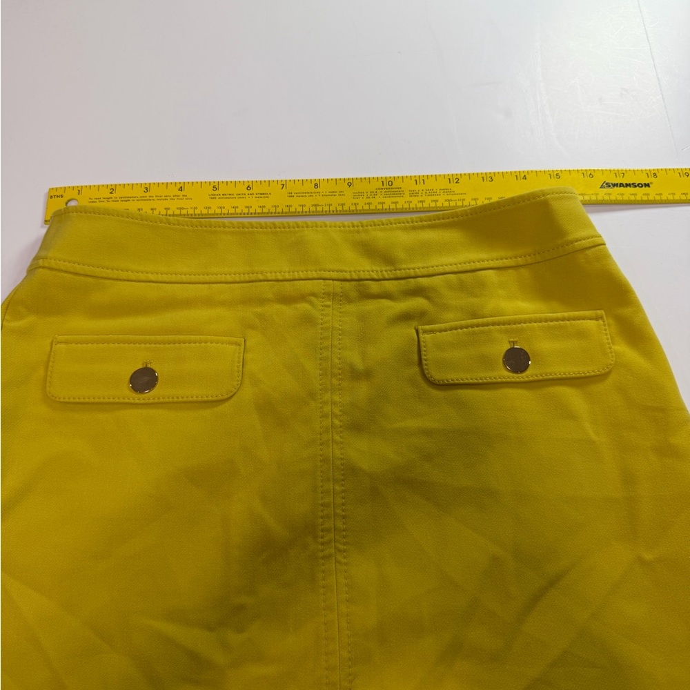LOFT Mustard Yellow Mini Skirt - Picture 5 of 6